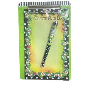 Cute clipboard with pad and pen